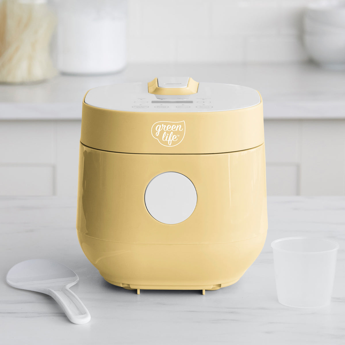 GreenLife 4-Cup Rice & Grains Cooker | Butter