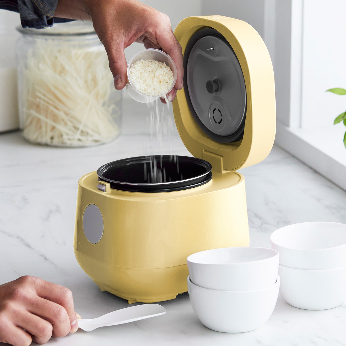 GreenLife 4-Cup Rice & Grains Cooker | Butter