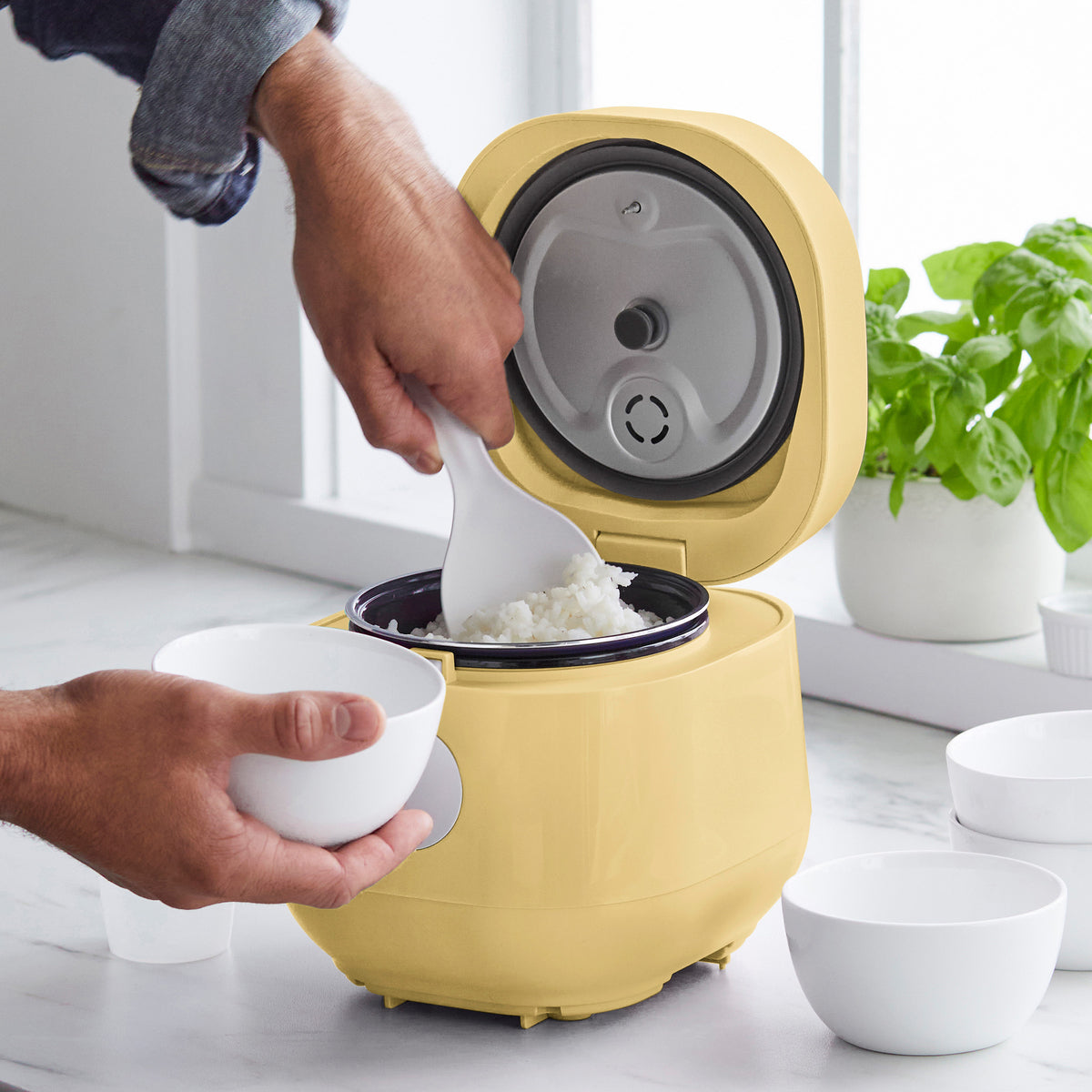 GreenLife 4-Cup Rice & Grains Cooker | Butter