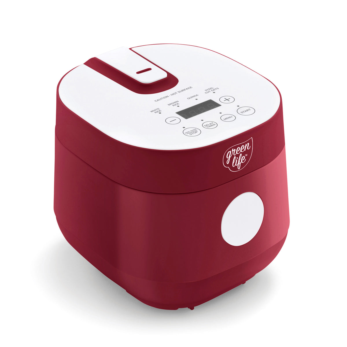 GreenLife 4-Cup Rice & Grains Cooker | Red