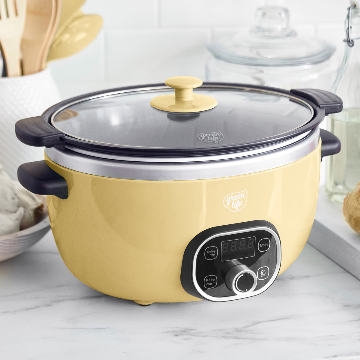 GreenLife Healthy Duo 6-Quart Slow Cooker | Butter