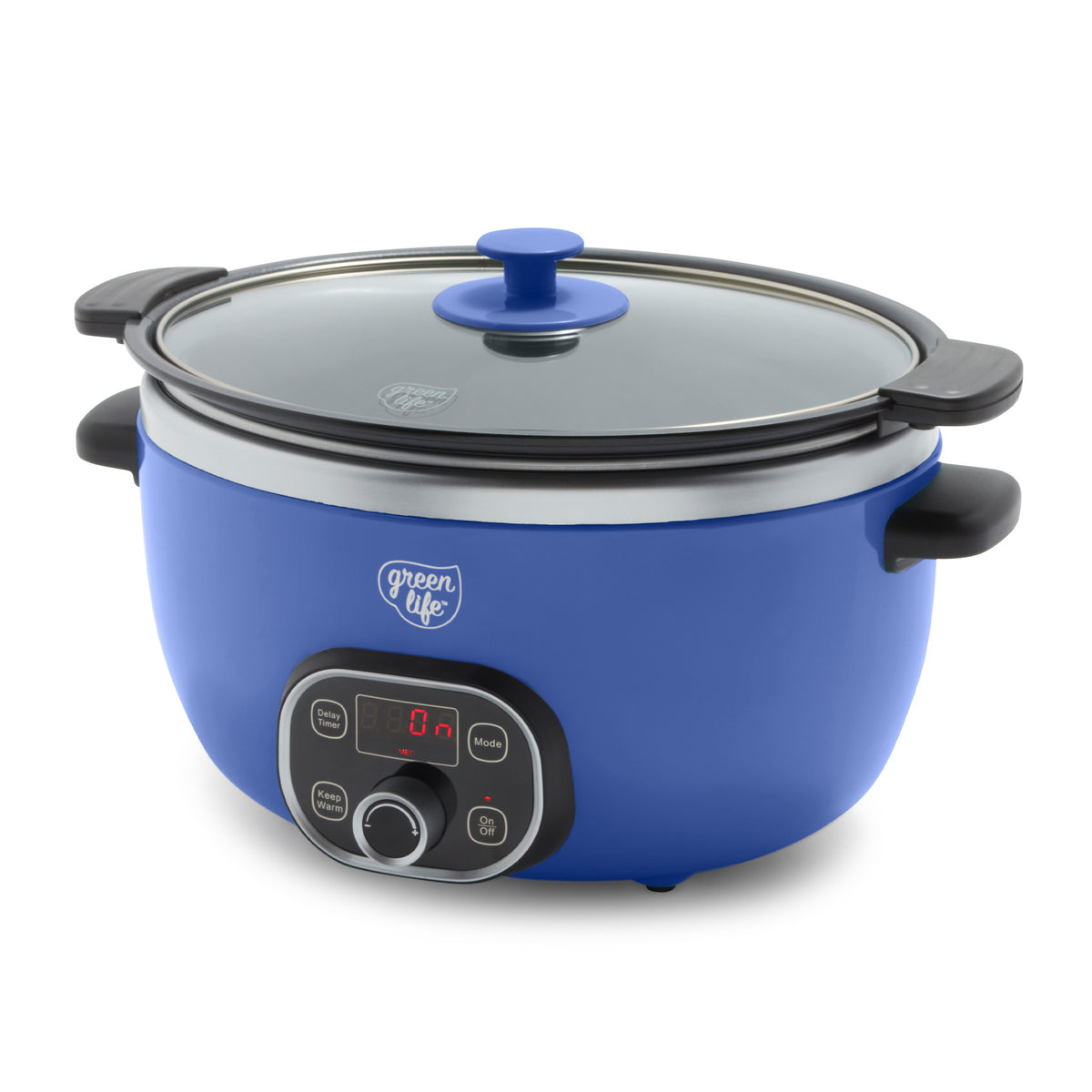 GreenLife Healthy Duo 6-Quart Slow Cooker | Blue