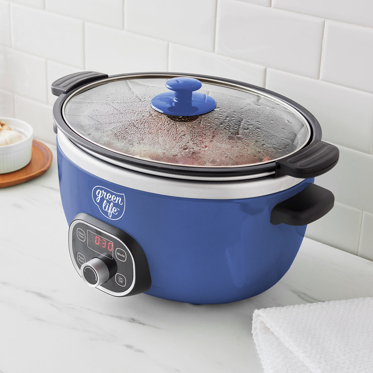 GreenLife Healthy Duo Slow Cooker | Blue