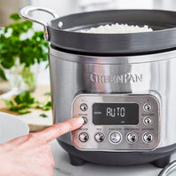 Rice & grains cooker with LCD display