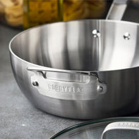 Bobby Flay by GreenPan 3.57-Quart Stainless Steel Chef's Pan with Lid