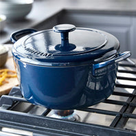 Bobby Flay by GreenPan 5.5-Quart Enameled Cast Iron Dutch Oven | Cobalt