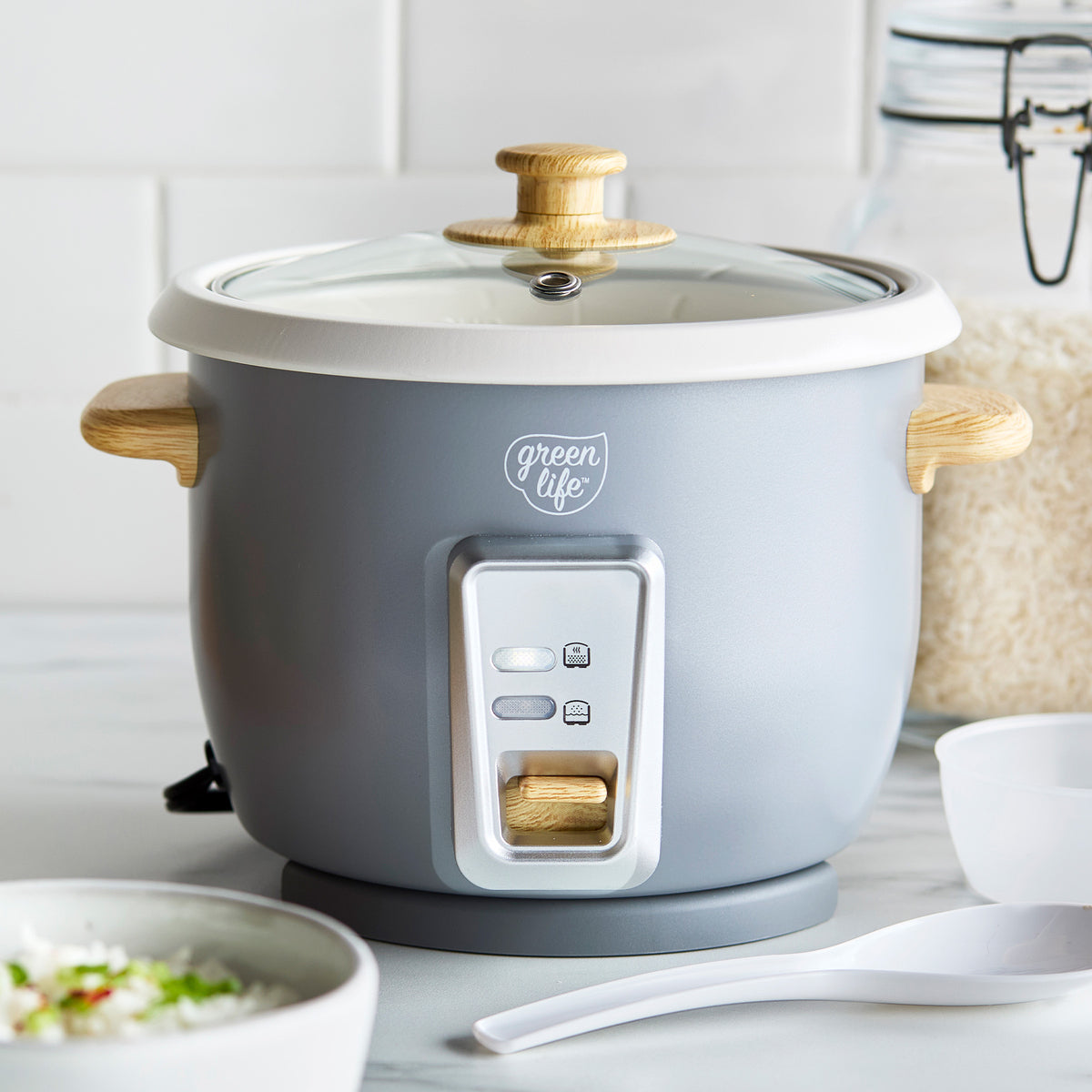 Rice cooker with healthy ceramic nonstick