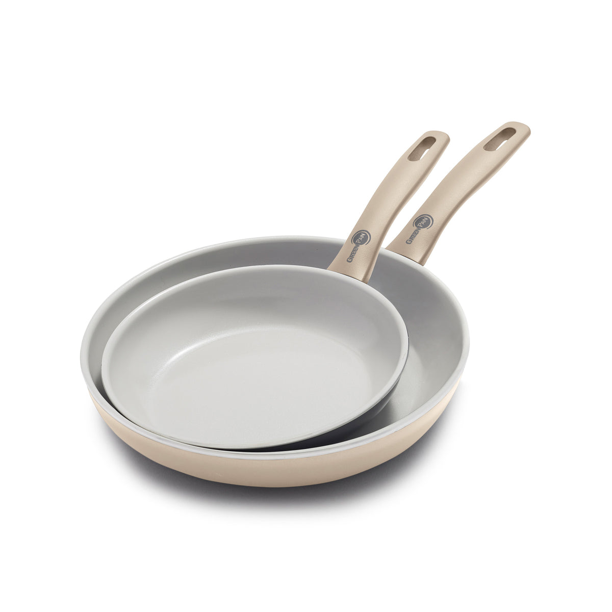 Dover Ceramic Nonstick 8" and 10" Frypan Set | Taupe