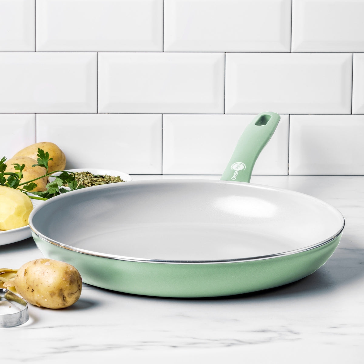 Dover Ceramic Nonstick 12" Frypan | Pastel Green