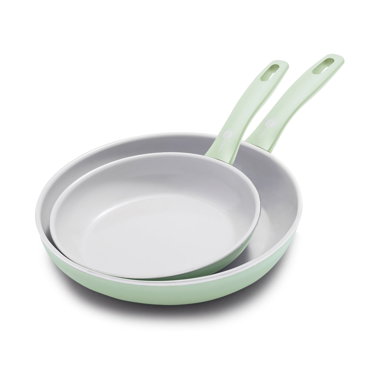 Dover Ceramic Nonstick 8" and 10" Frypan Set | Pastel Green