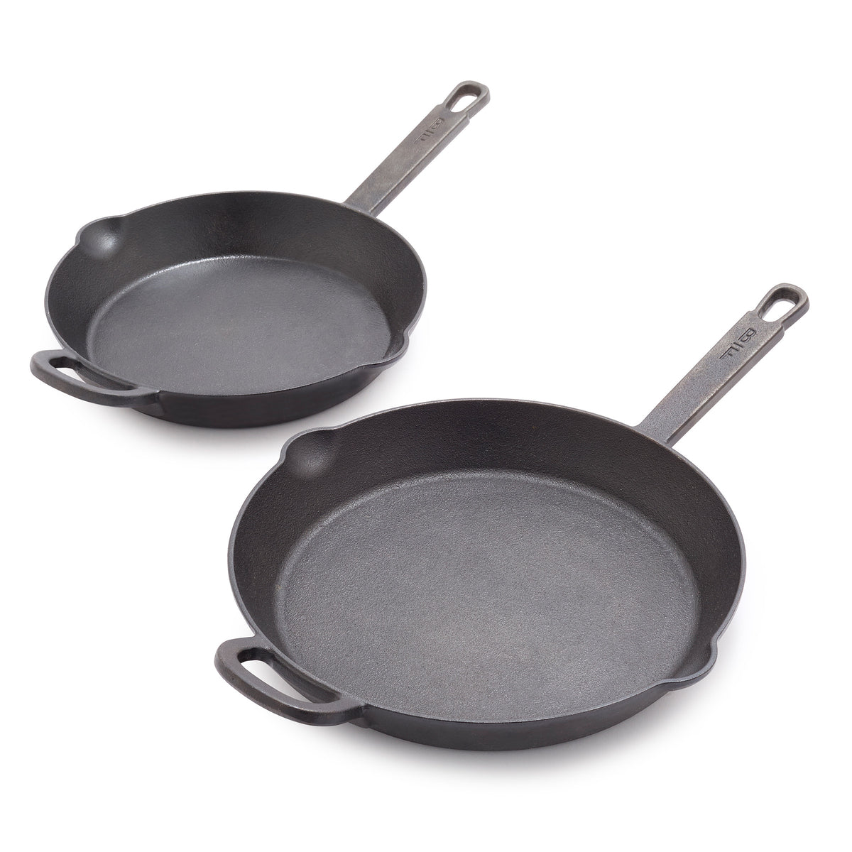 Bobby Flay by GreenPan 10" and 12" Cast Iron Frypan Set