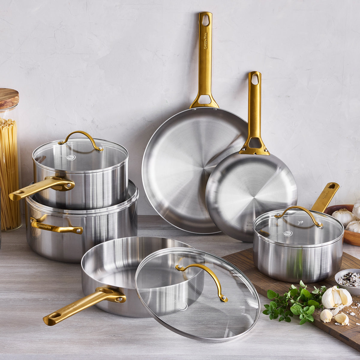 Reserve Stainless Steel 10-Piece Cookware Set