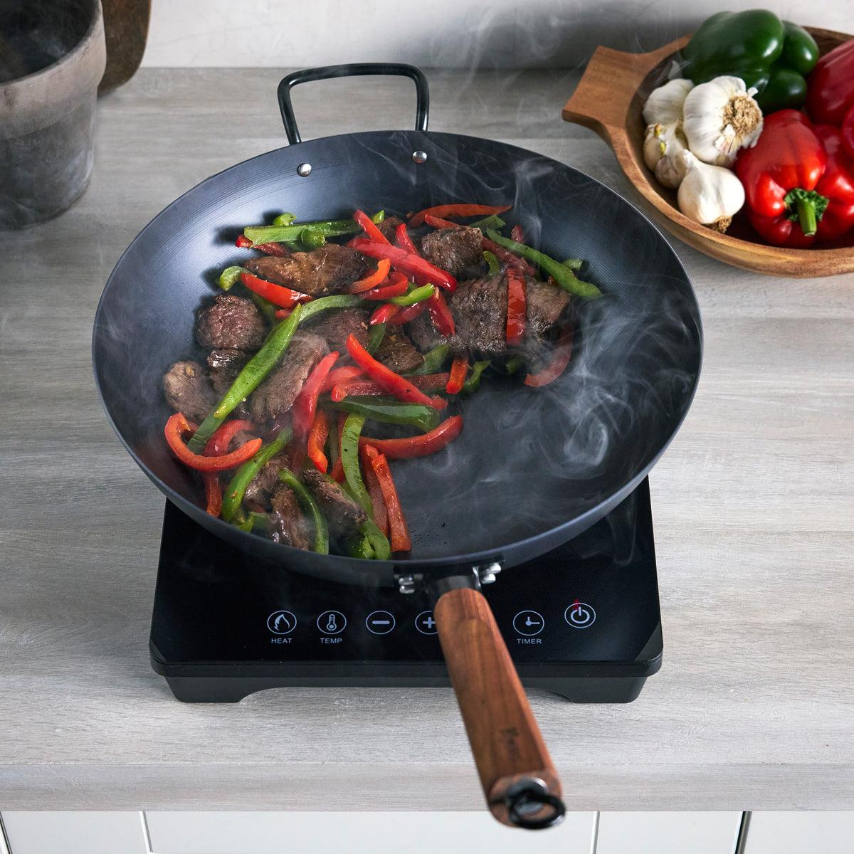 Induction compatible wok