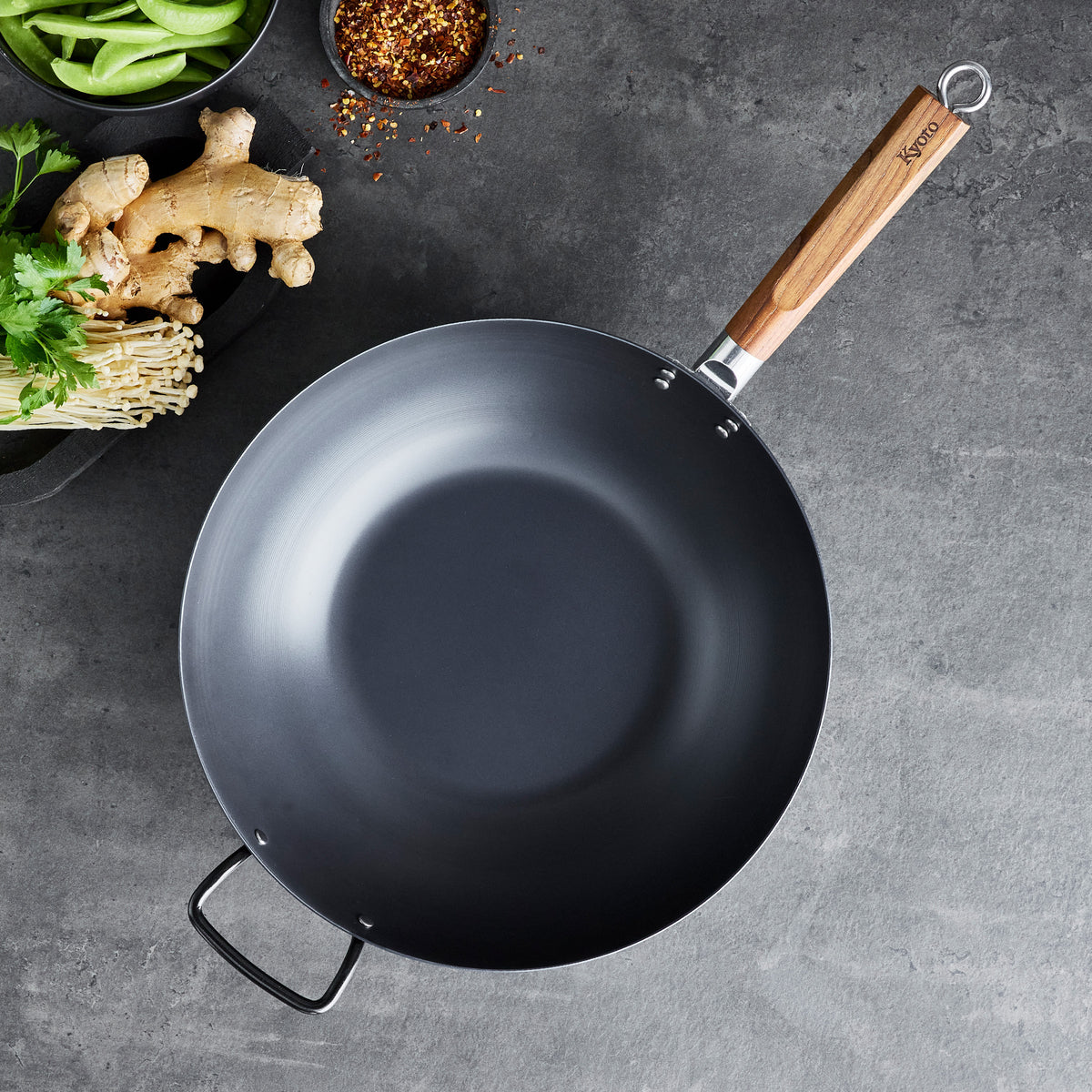 Durable wok with high walls