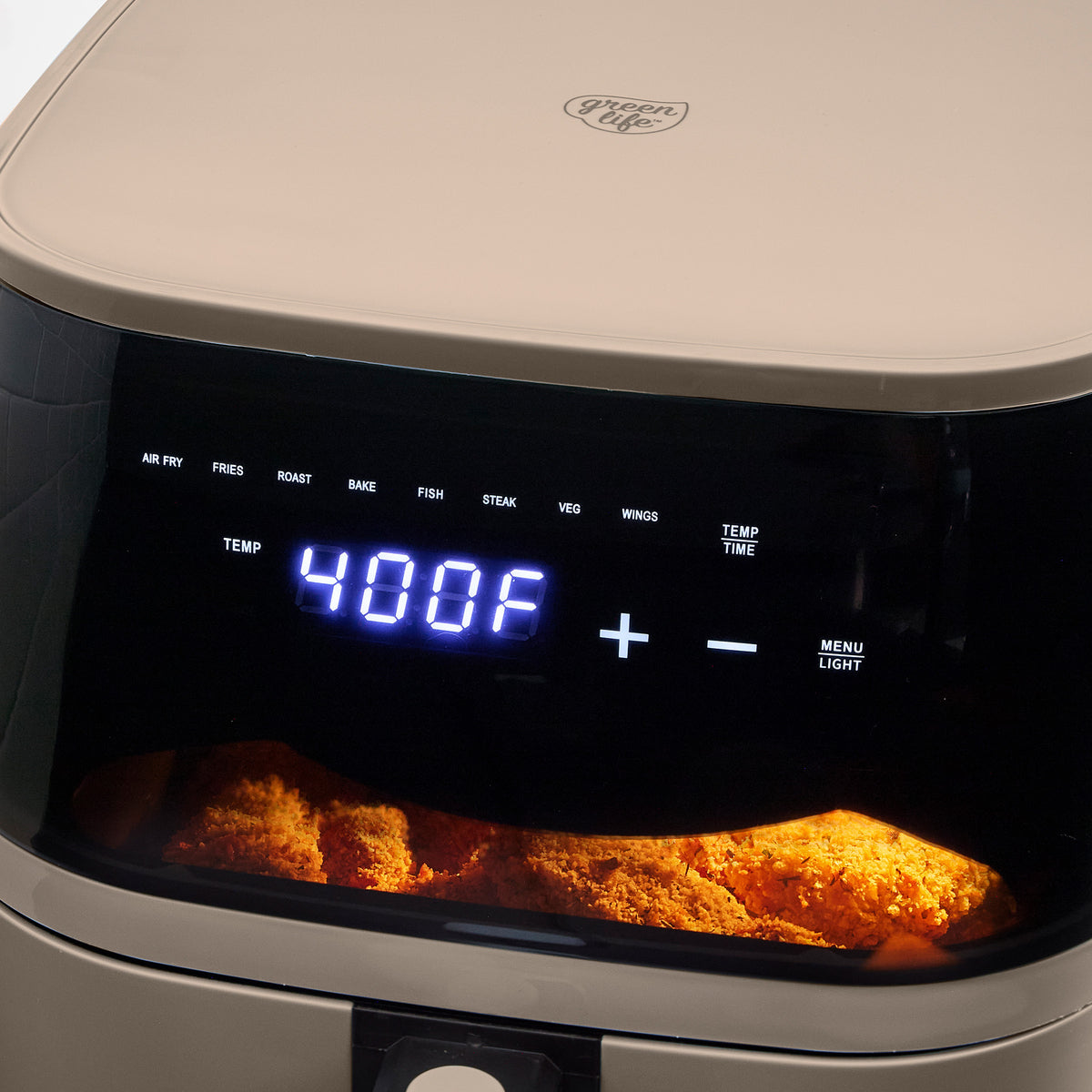 Air fryer with easy-to-read digital display