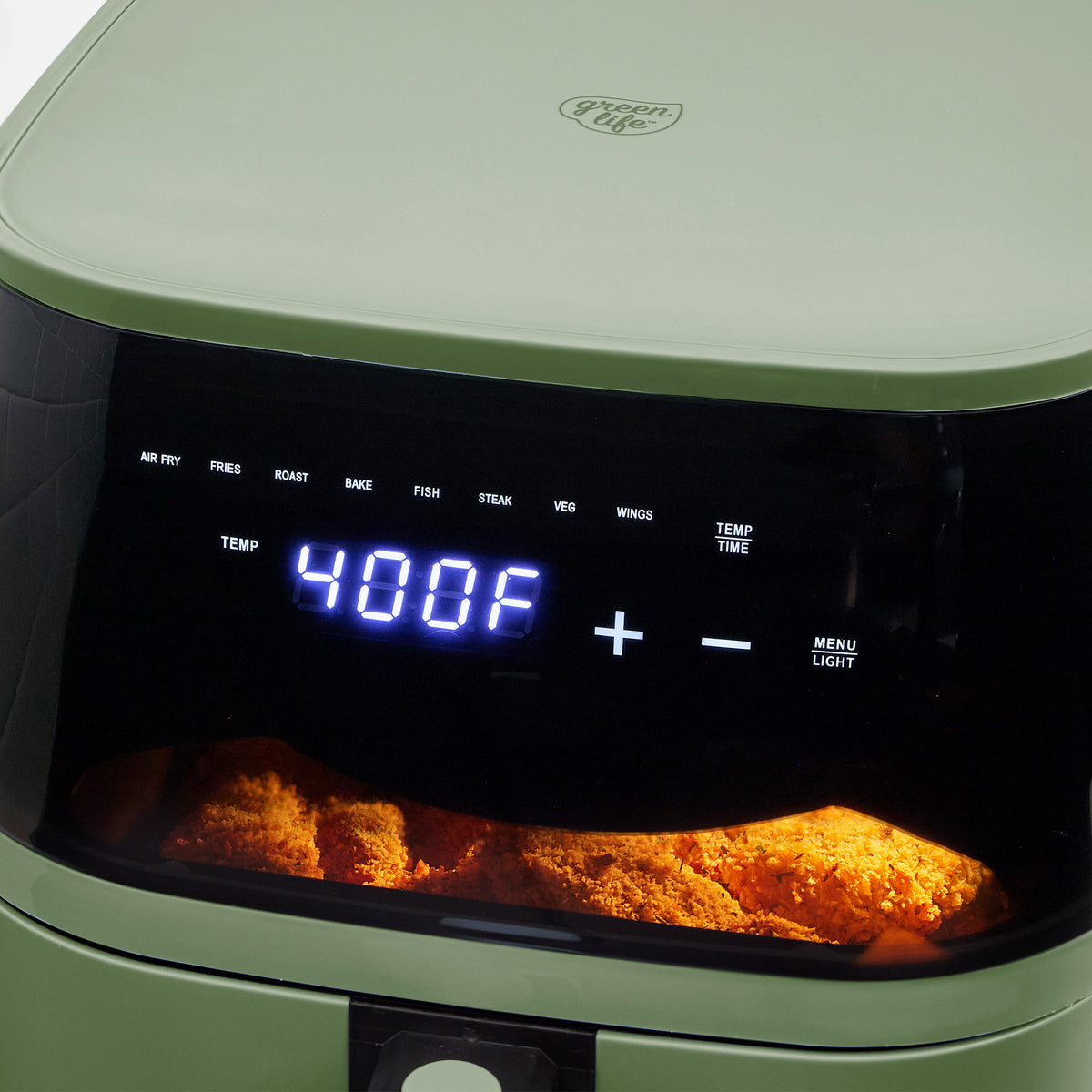 Air fryer with easy-to-read digital display