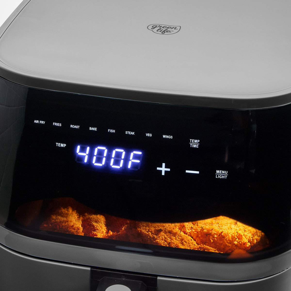 Air fryer with easy-to-read digital display