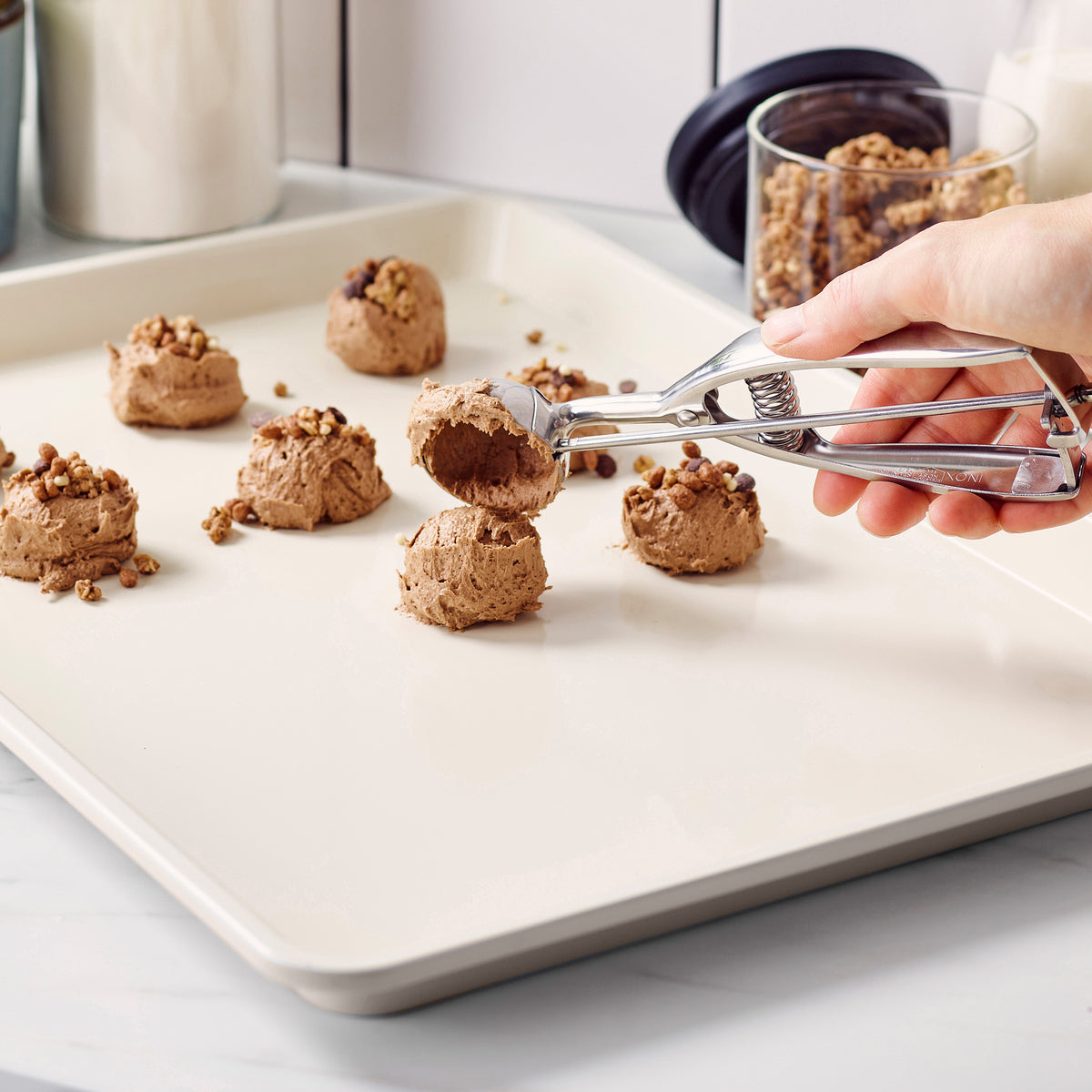 GreenLife Ceramic Nonstick 18" x 13" Cookie Sheet | Taupe