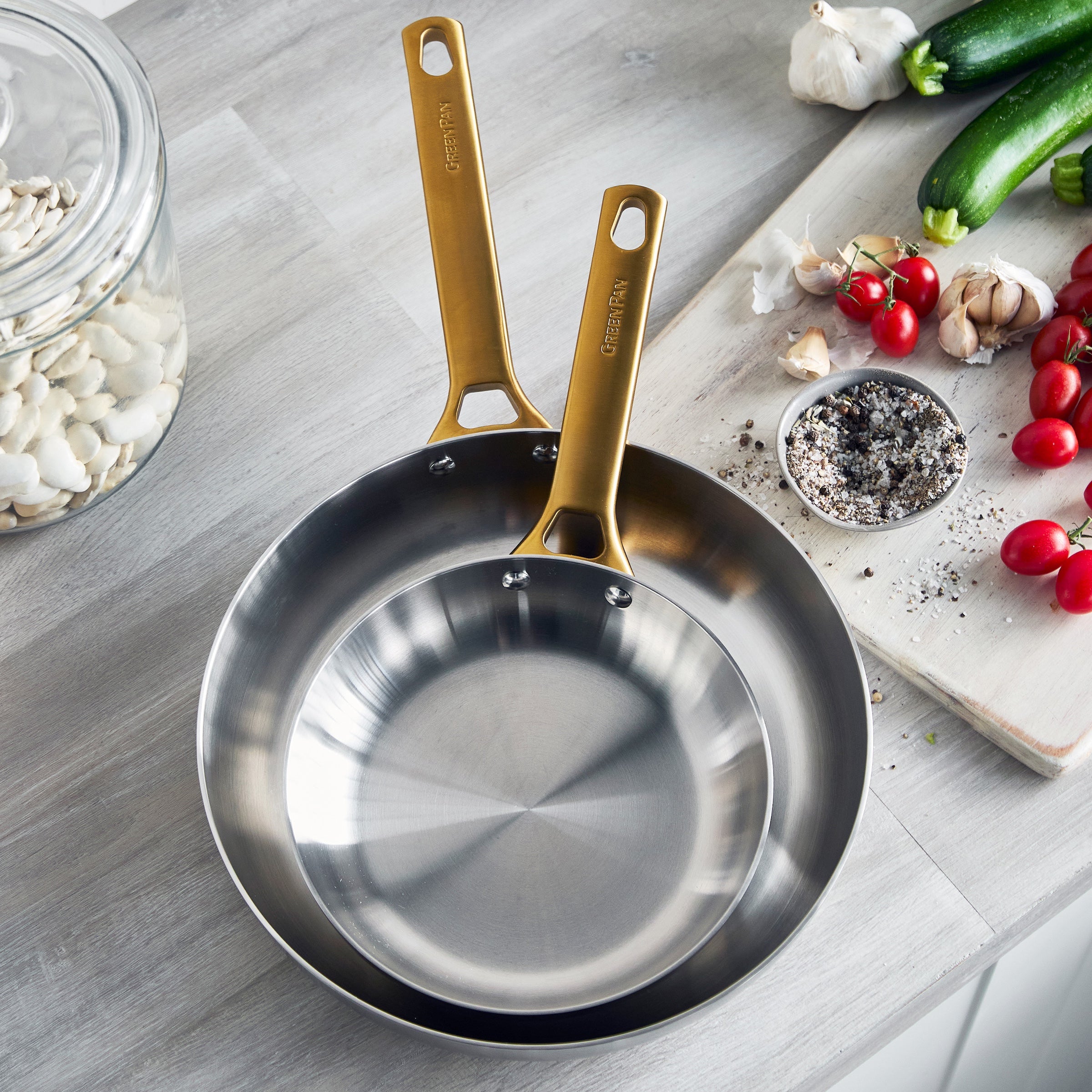 PFAS-free stainless steel frypans