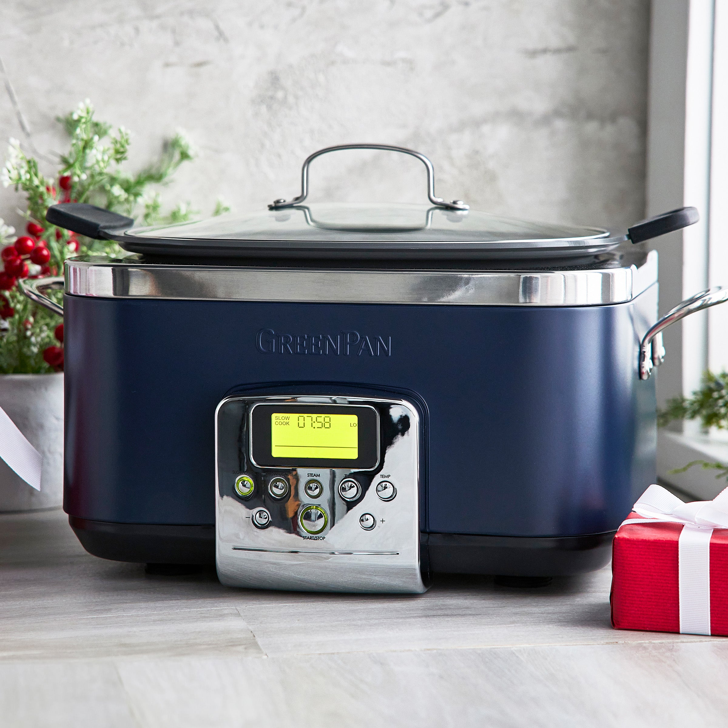 Elite 6-Quart Slow Cooker | Oxford Blue