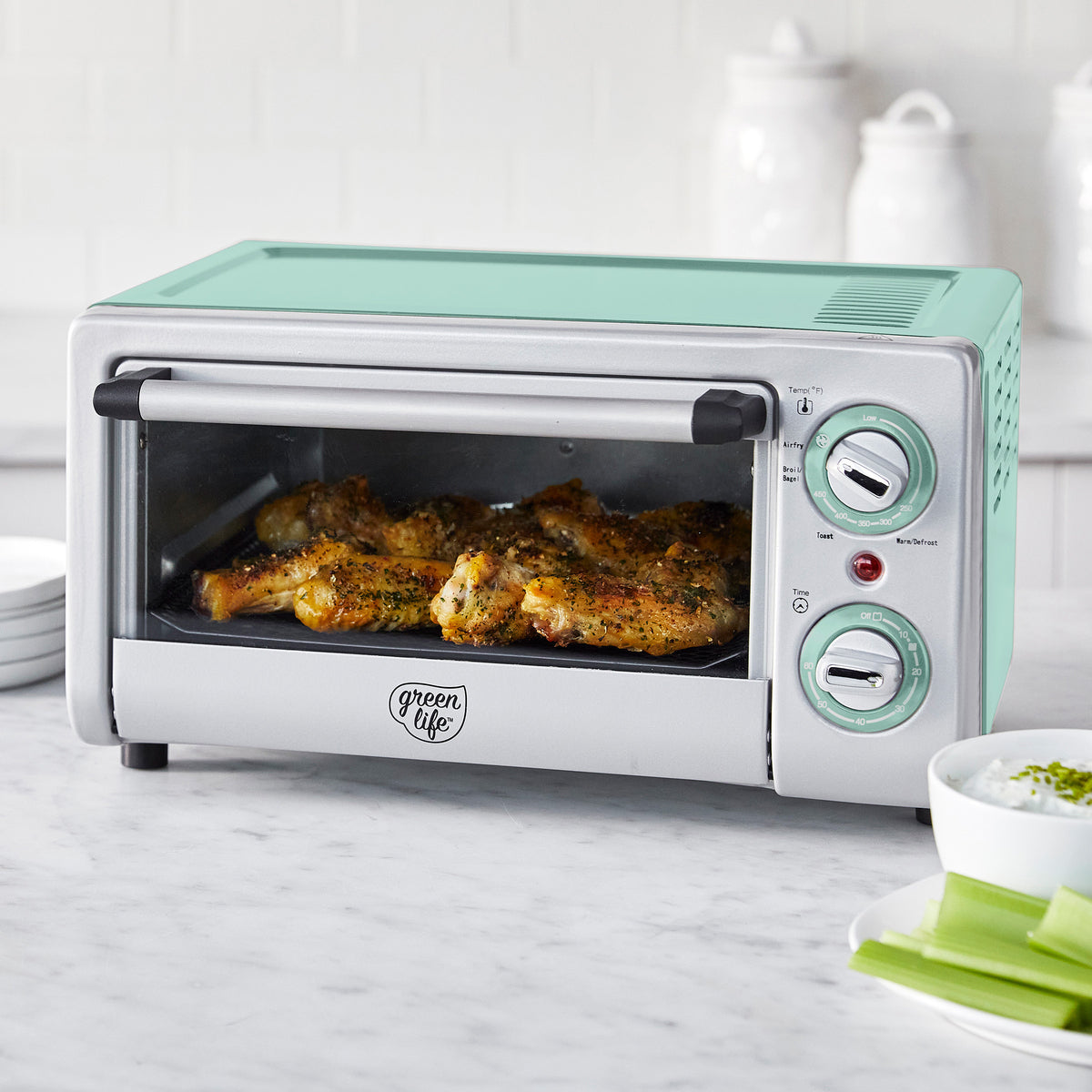 GreenLife Air Fry Toaster Oven | Turquoise