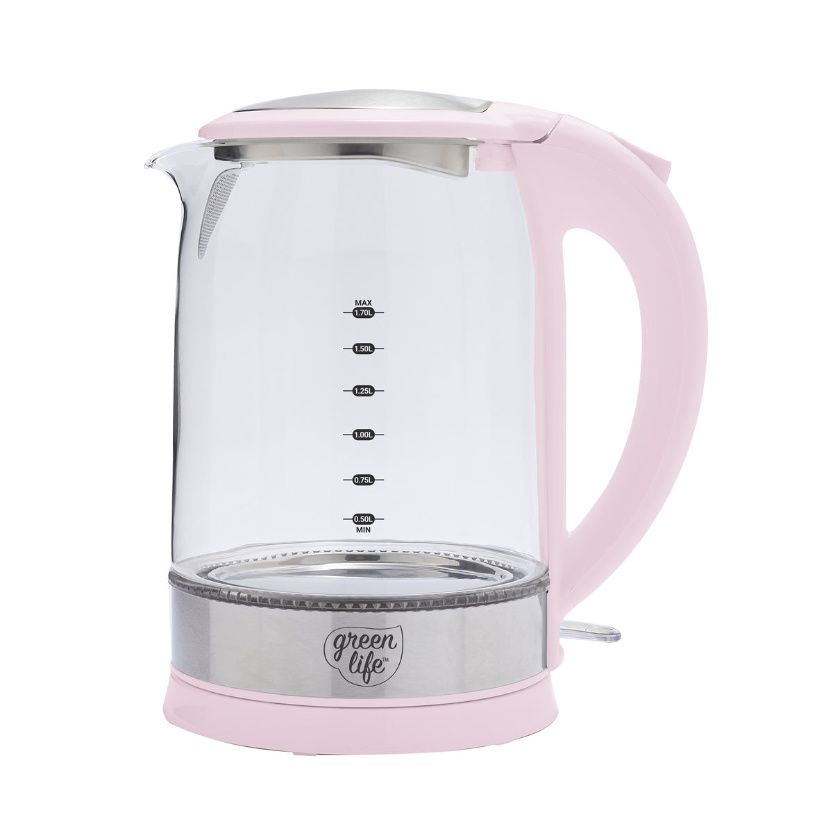 GreenLife Qwik & EZ Glass Kettle | Pink