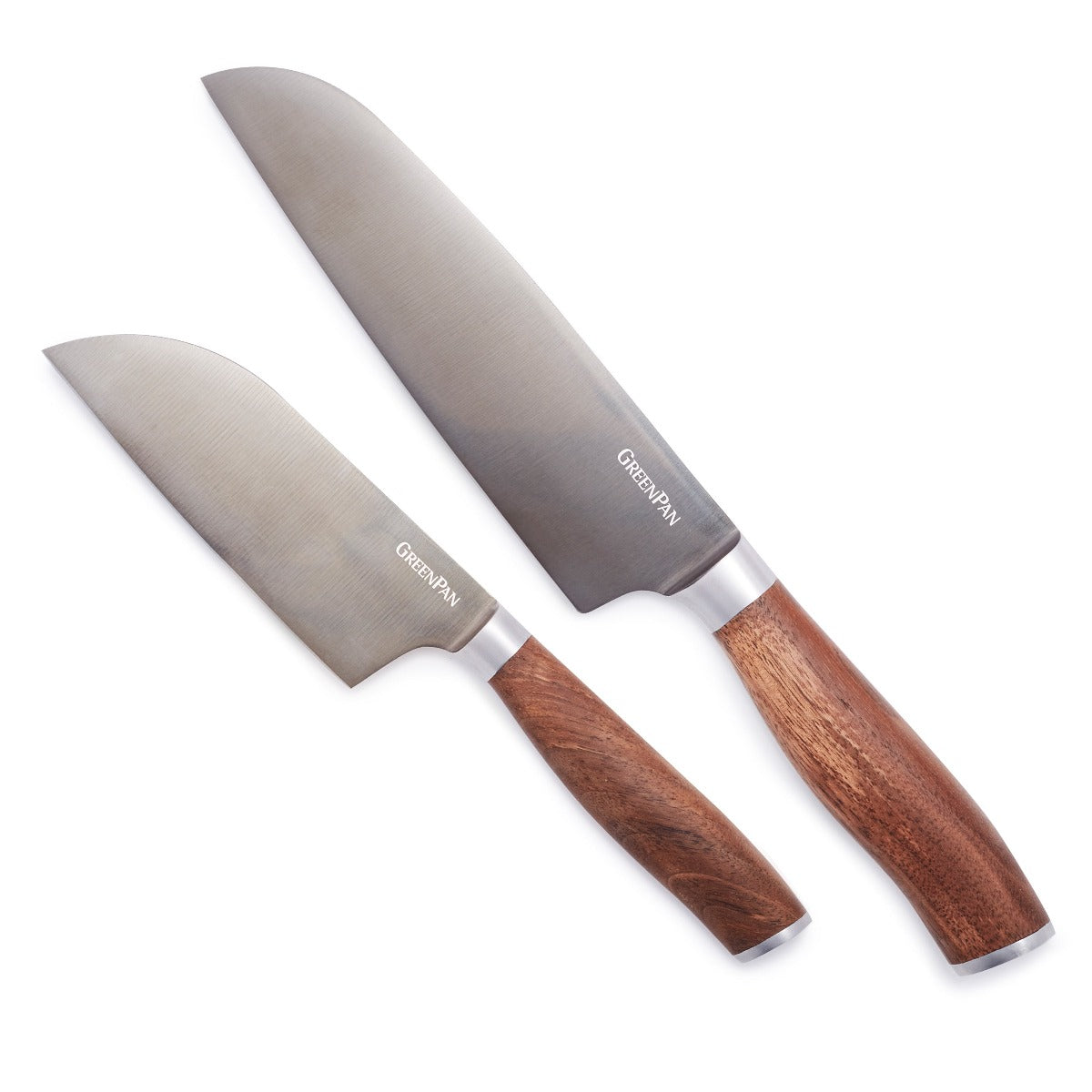 Dura Living EcoCut 2-Piece Santoku Knife Set - High Carbon Stainless Steel Blades, Sustainable Ergonomic Handles, Eco-Friendly Knives with Sheaths
