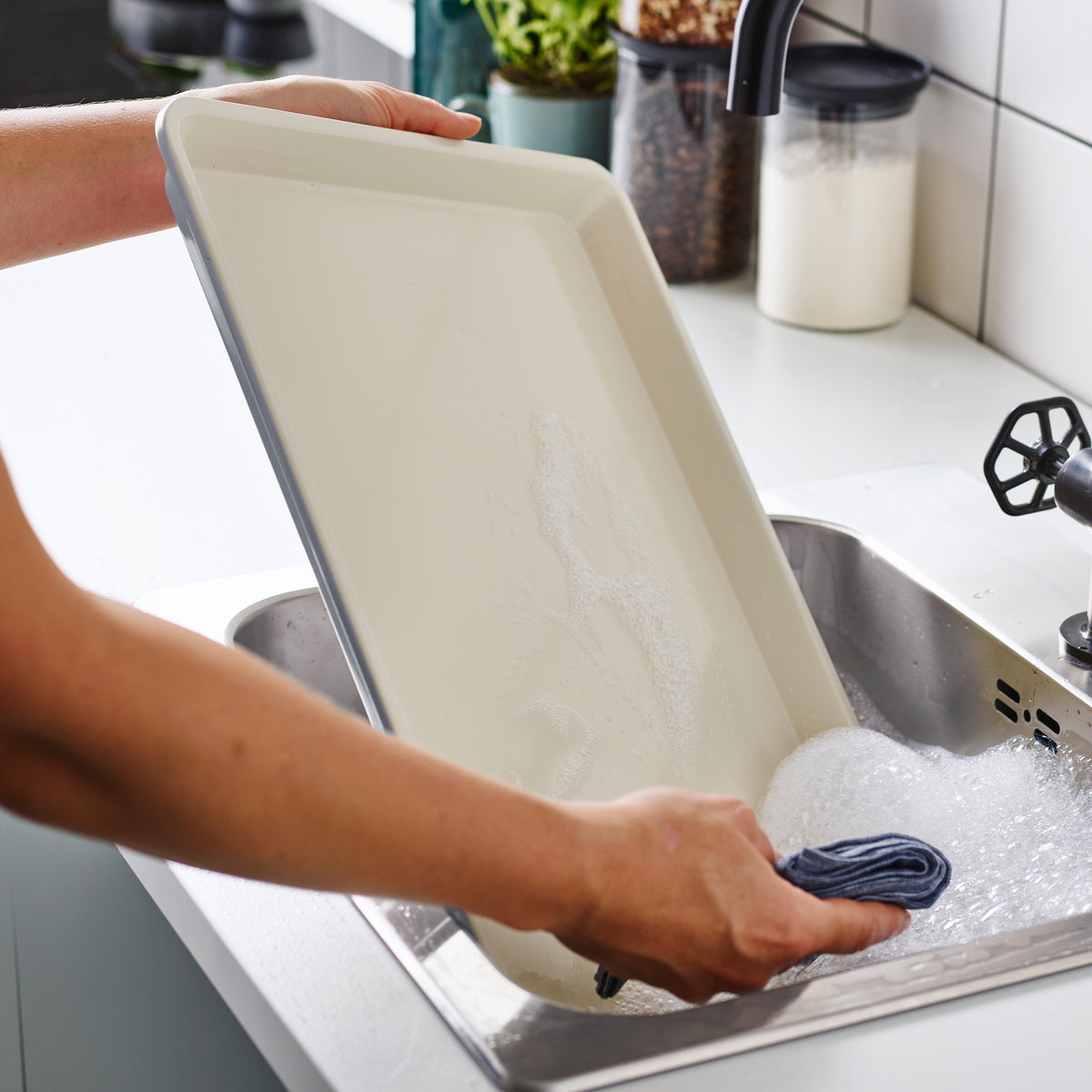 GreenLife Ceramic Nonstick 18" x 13" Cookie Sheet | Quartz Gray