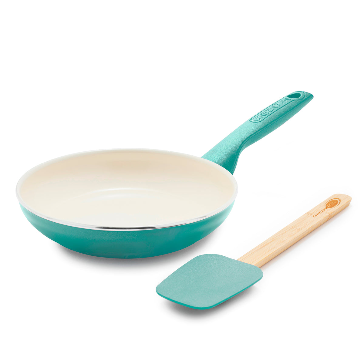 Rio Ceramic Nonstick 8" Frypan with Spatula | Turquoise