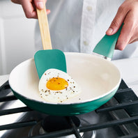 Rio Ceramic Nonstick 8" Frypan with Spatula | Turquoise