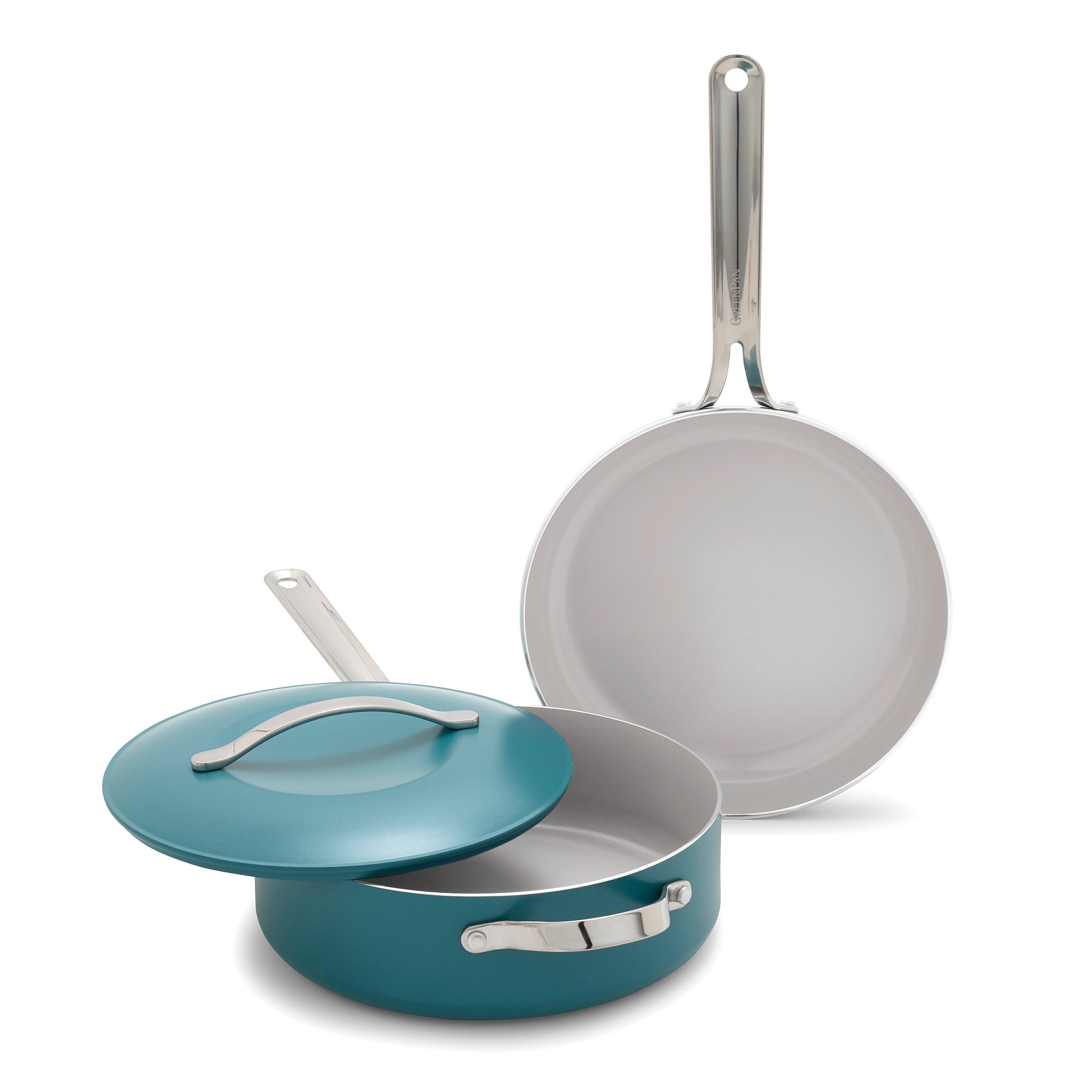 Nova Ceramic Nonstick 3-Piece Cookware Set | Deep Teal