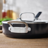 Bobby Flay by GreenPan Professional Ceramic Nonstick 4.5-Quart Sauté Pan with Lid | Black