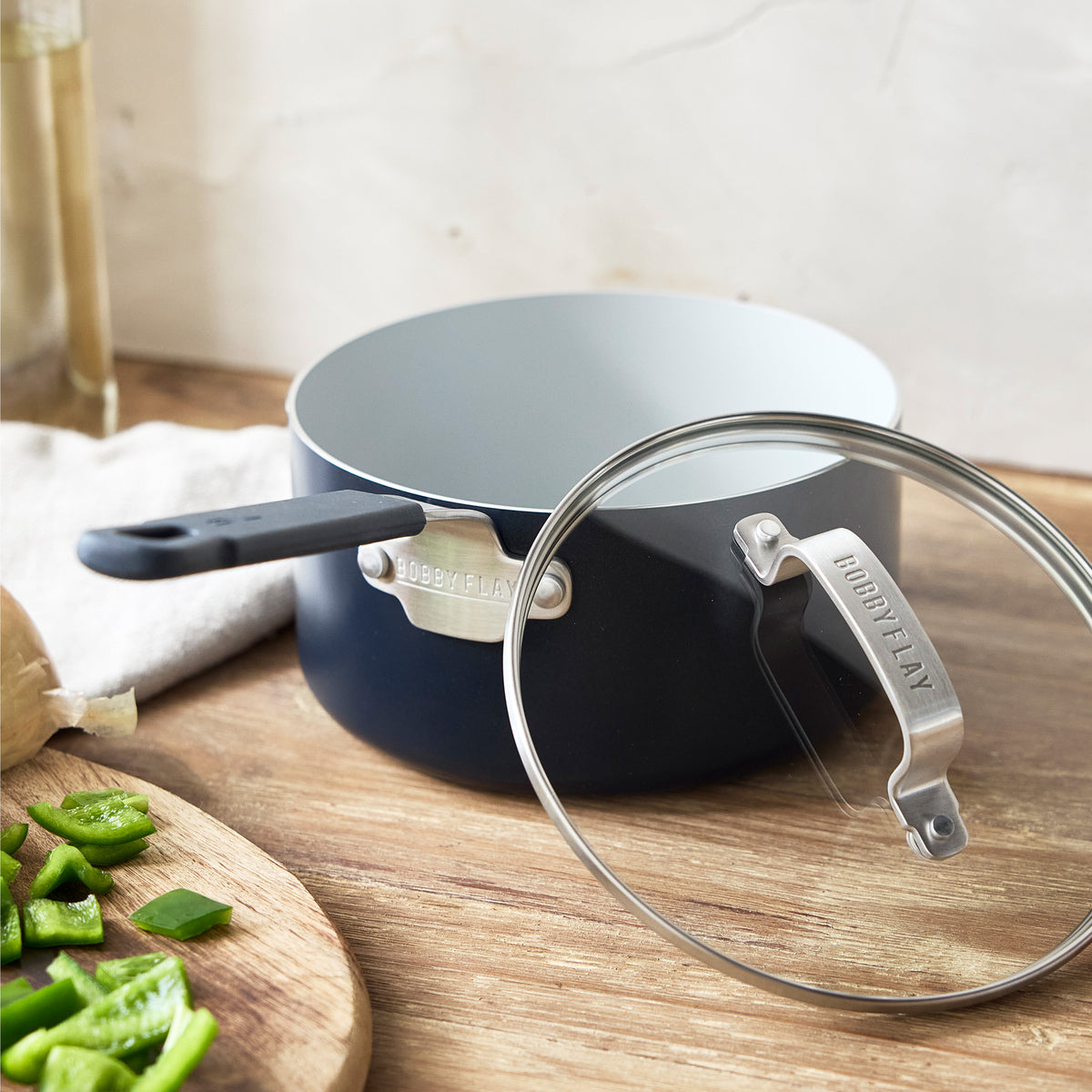 Bobby Flay saucepan free of PFAS