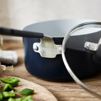 Bobby Flay saucepan with chip-free rim