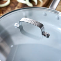 Bobby Flay sauté pan with glass lid