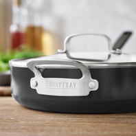 Bobby Flay by GreenPan Professional Ceramic Nonstick 4.5-Quart Sauté Pan with Lid | Graphite