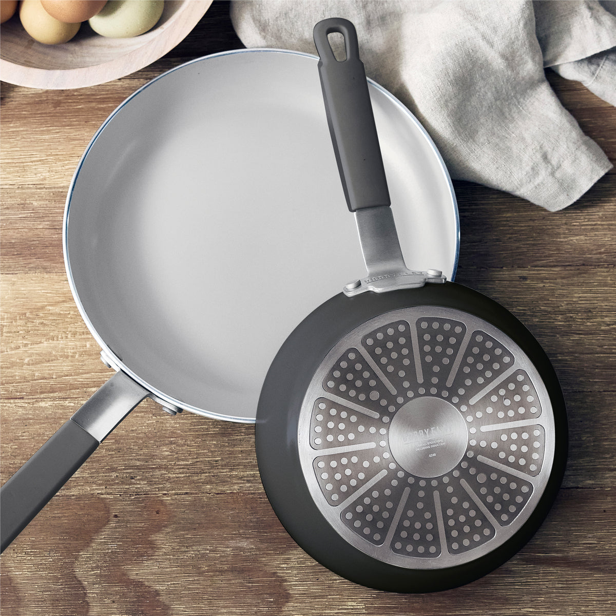 Bobby Flay cookware with chip-free rims