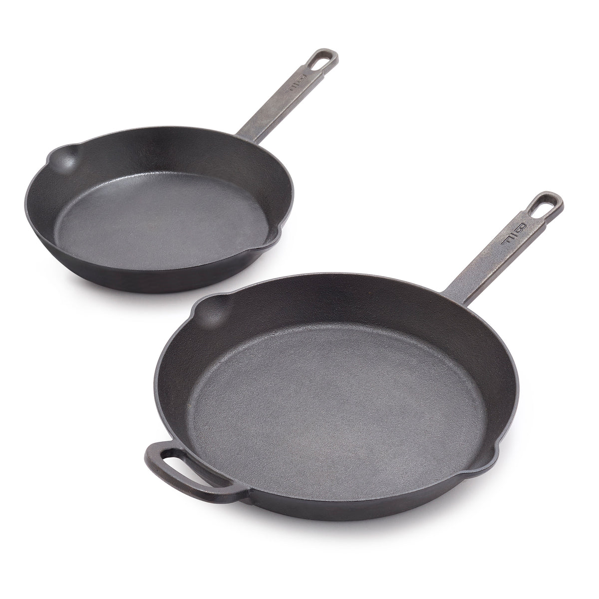 Bobby Flay by GreenPan 8" and 10" Cast Iron Frypan Set