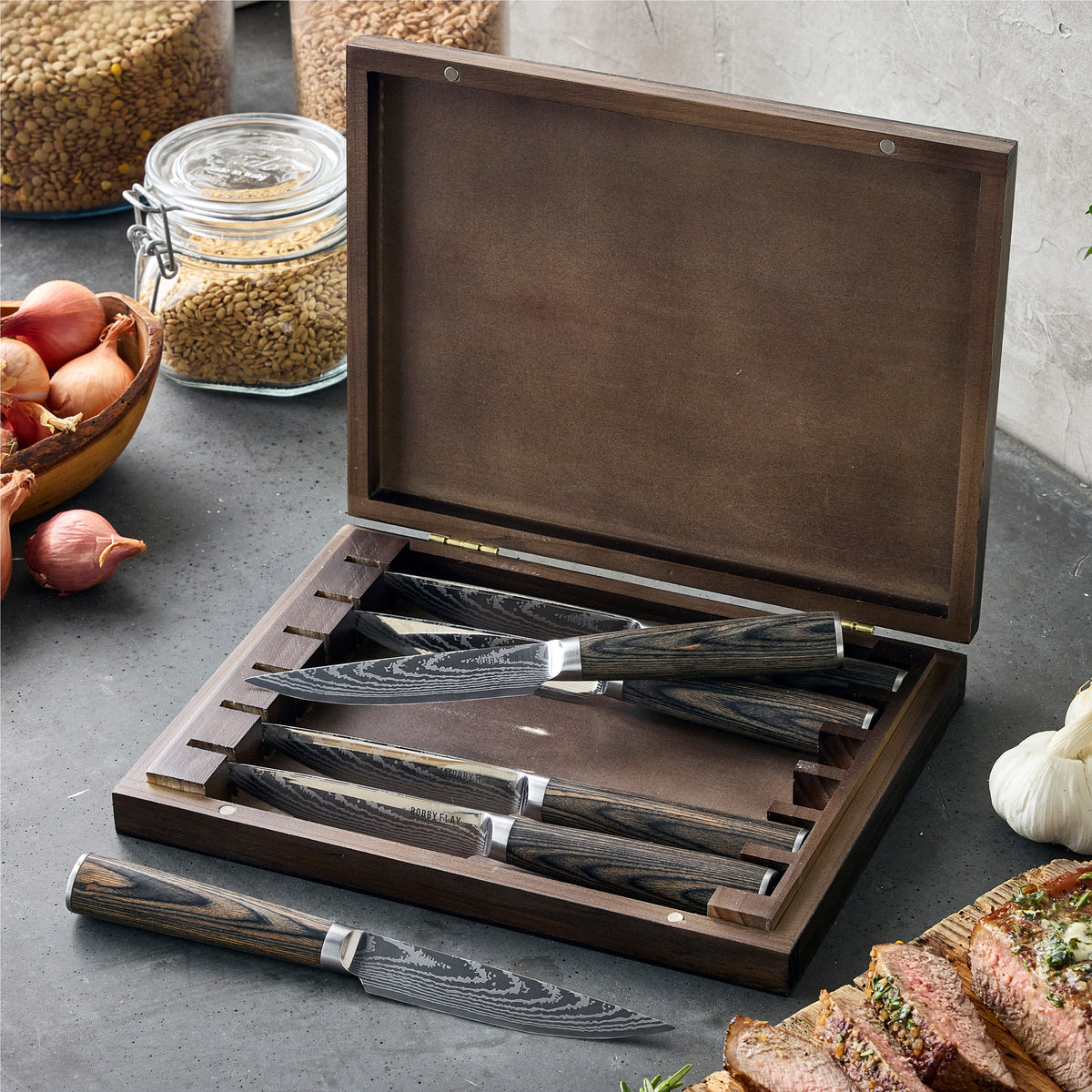 Bobby Flay by GreenPan Stainless Steel 6-Piece Steak Knife Set