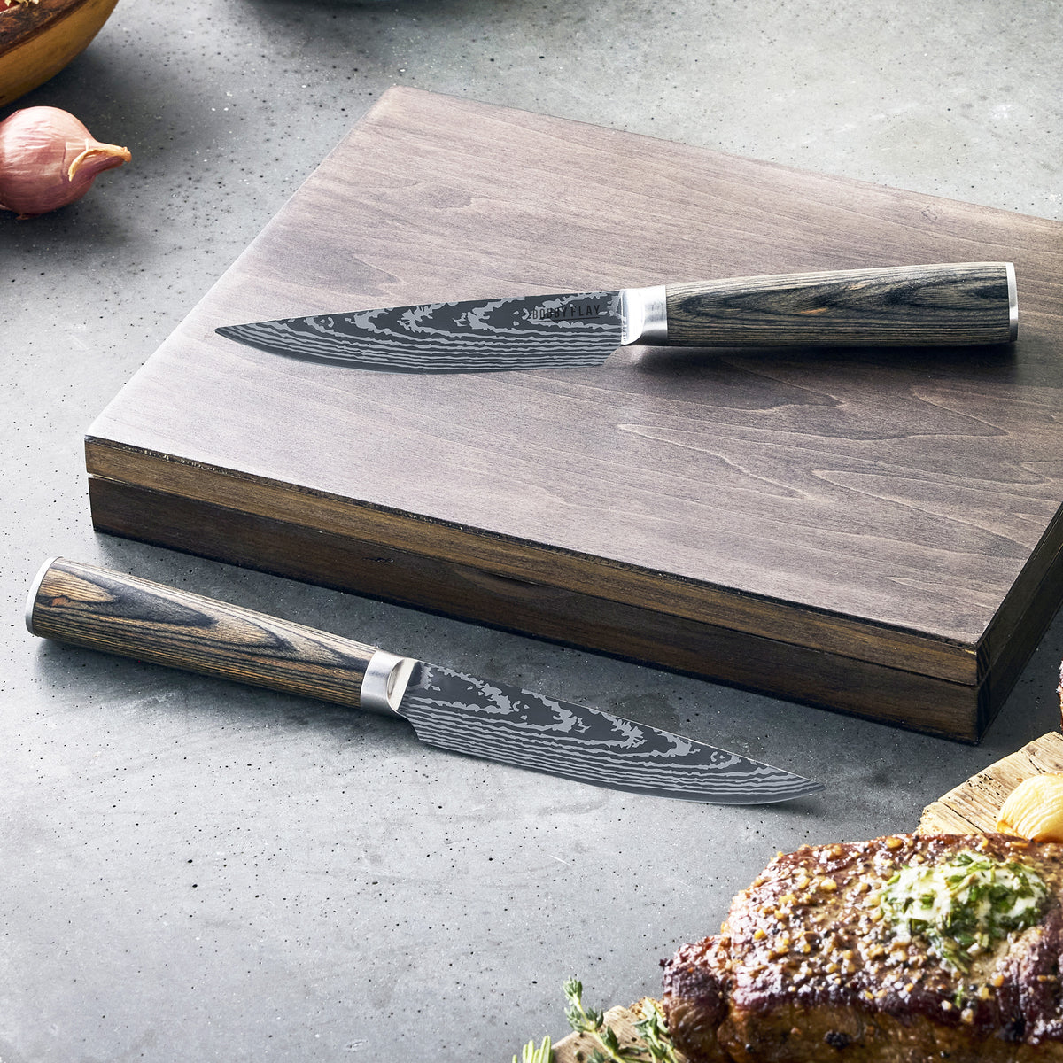 Bobby Flay by GreenPan Stainless Steel 6-Piece Steak Knife Set