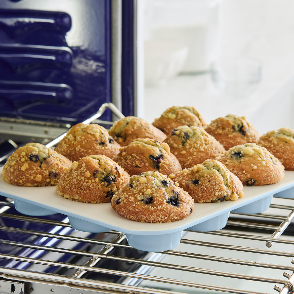 GreenLife Ceramic Nonstick Muffin Pan | Blue Haze