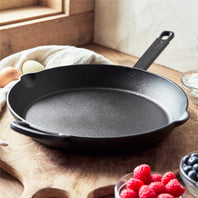 Bobby Flay by GreenPan 4-Piece Cast Iron Set with Bobby at Home Cookbook