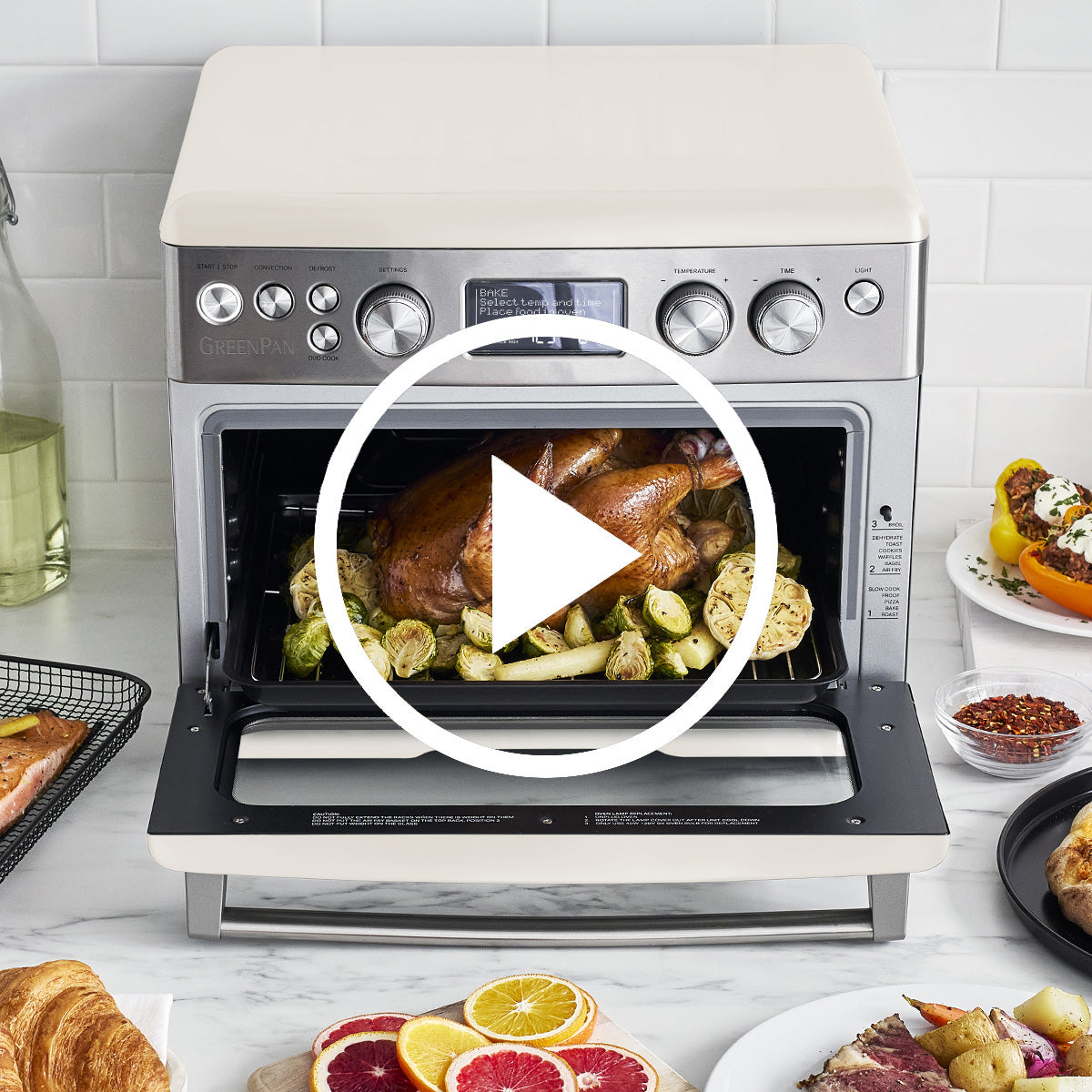 Video of air fry convection oven