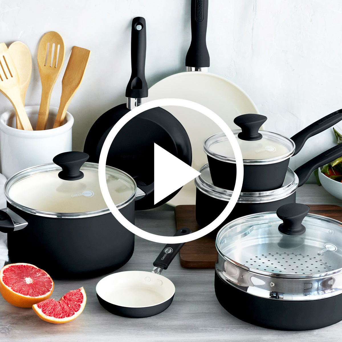 Best Buy: GreenPan Rio Ceramic Non-Stick 16-Piece Cookware Set