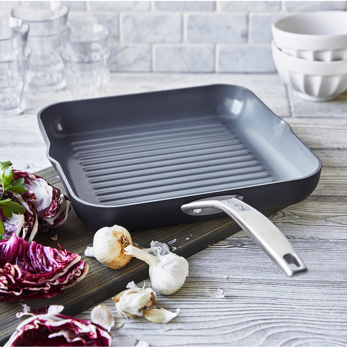 Paris Pro Ceramic Nonstick 11" Square Grill Pan