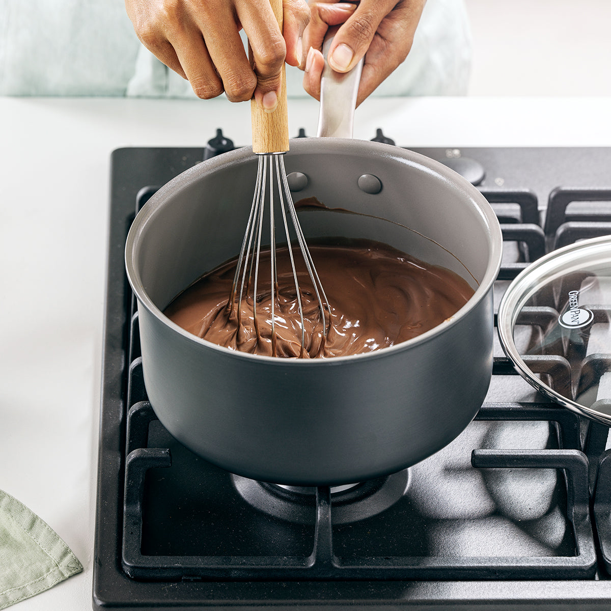 Chatham Ceramic Nonstick 3-Quart Saucepan with Lid