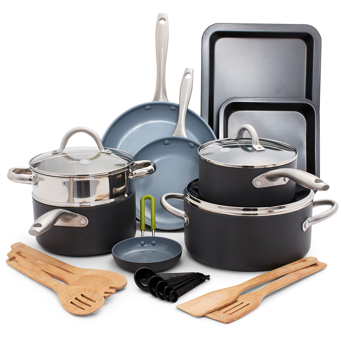 Lima Ceramic Nonstick 18-Piece Cookware Set