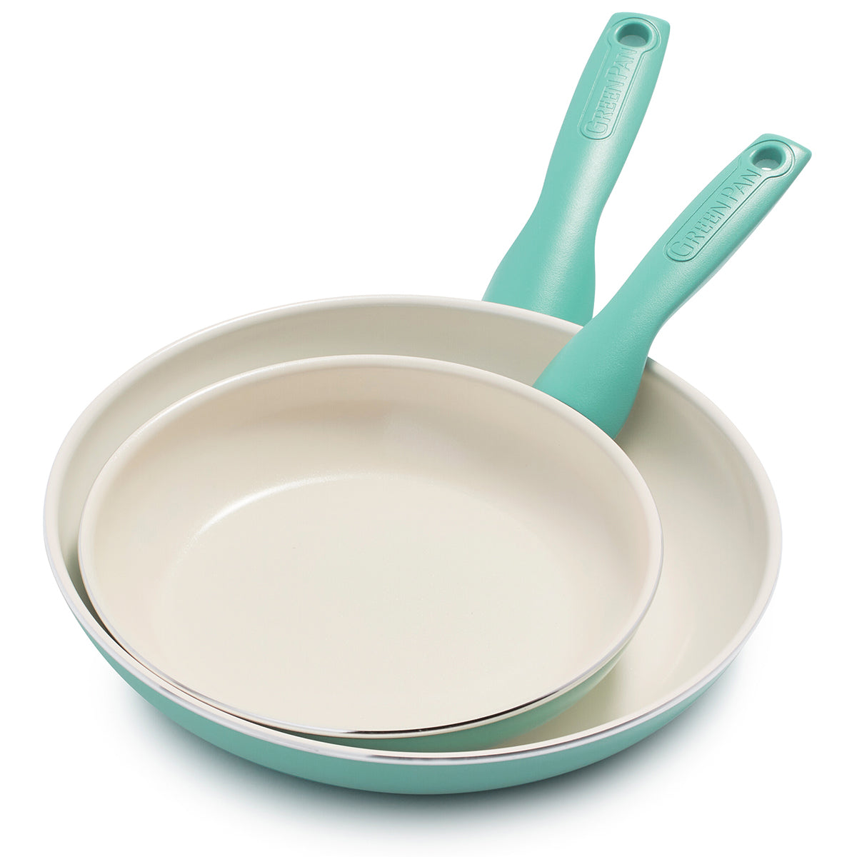 Rio Ceramic Nonstick 8" and 10" Frypan Set | Turquoise