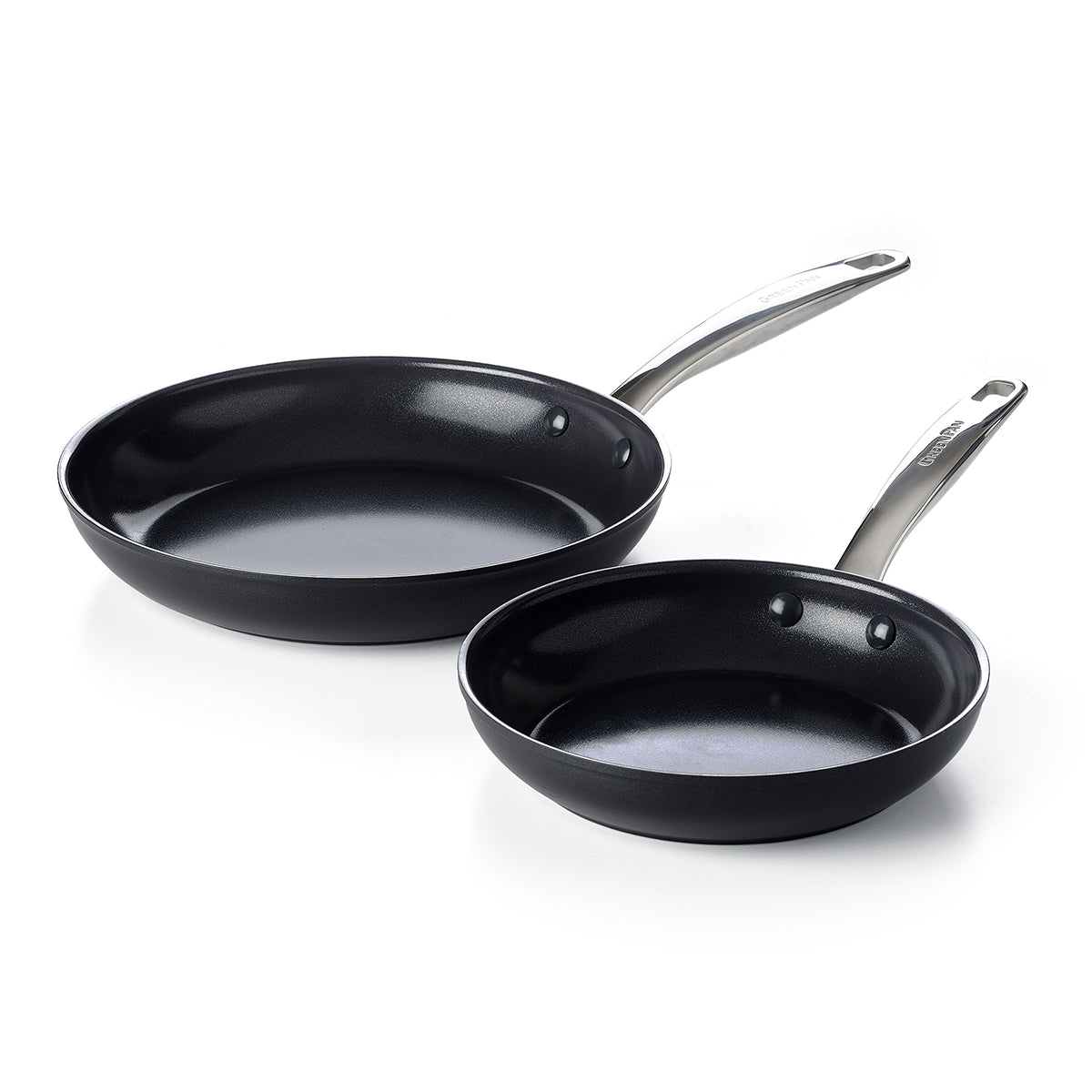 Chatham Black Ceramic Nonstick 8" and 10" Frypan Set