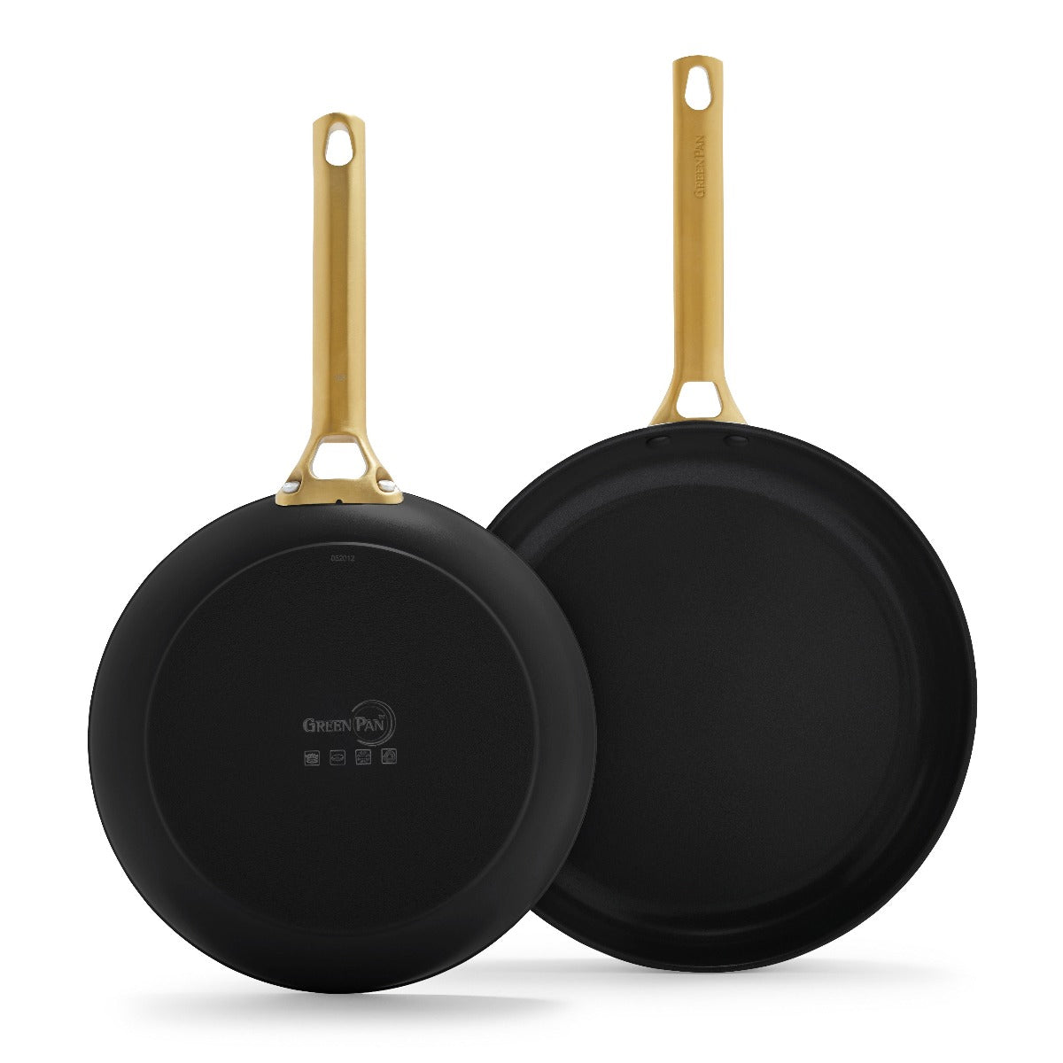 Reserve Ceramic Nonstick 10" and 12" Frypan Set | Black